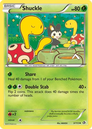 Shuckle (3/113) [Black & White: Legendary Treasures]-1