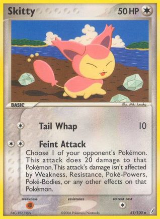 Skitty (41/100) (Stamped) [EX: Crystal Guardians]-1