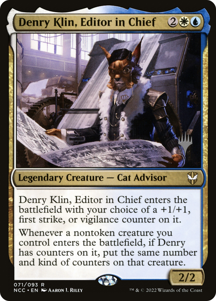 Denry Klin, Editor in Chief (Promo Pack) [Streets of New Capenna Commander Promos]-1