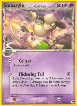Smeargle (39/101) (Delta Species) [EX: Dragon Frontiers]-1