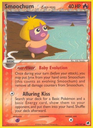 Smoochum (64/101) (Delta Species) (Stamped) [EX: Dragon Frontiers]-1