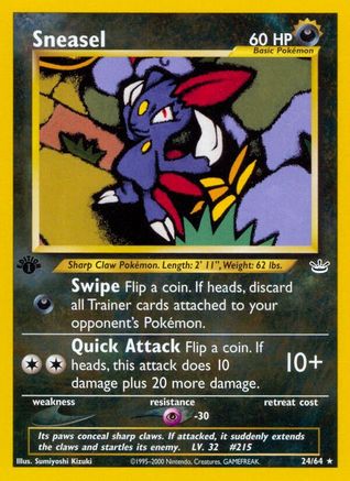 Sneasel (24/64) [Neo Revelation Unlimited]-1