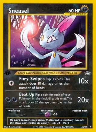 Sneasel (25/111) [Neo Genesis 1st Edition]-1