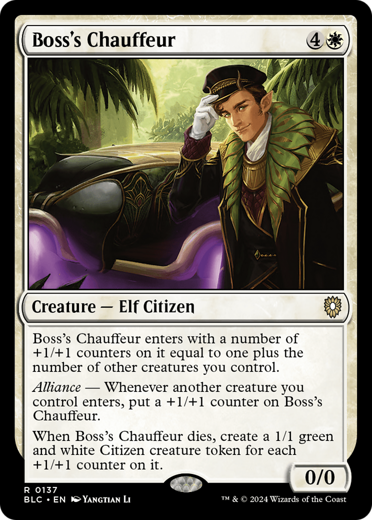 Boss's Chauffeur [Bloomburrow Commander]-1