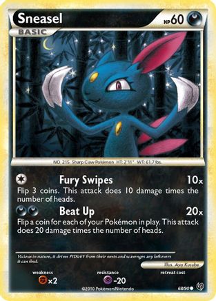 Sneasel (68/90) [HeartGold & SoulSilver: Undaunted]-1