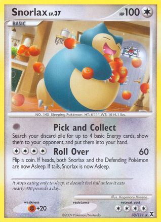 Snorlax (33/111) [Platinum: Rising Rivals]-1