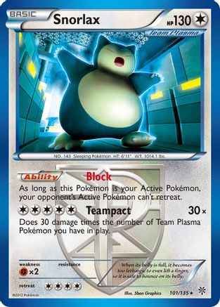 Snorlax (101/135) [Black & White: Plasma Storm]-1