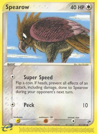 Spearow (81/100) [EX: Sandstorm]-1