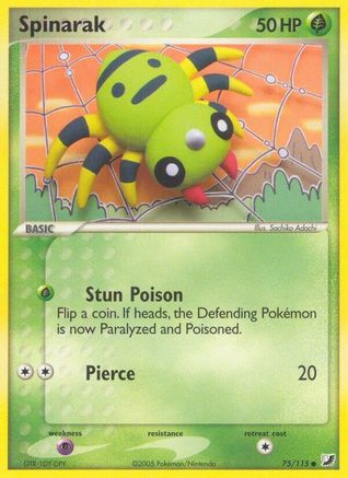 Spinarak (75/115) [EX: Unseen Forces]-1