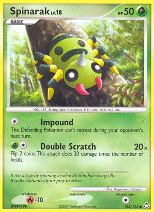 Spinarak (103/123) [Diamond & Pearl: Mysterious Treasures]-1