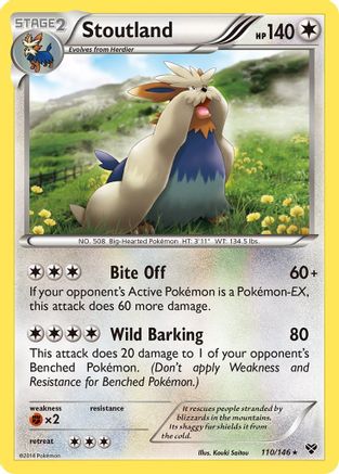 Stoutland (110/146) [XY: Base Set]-1