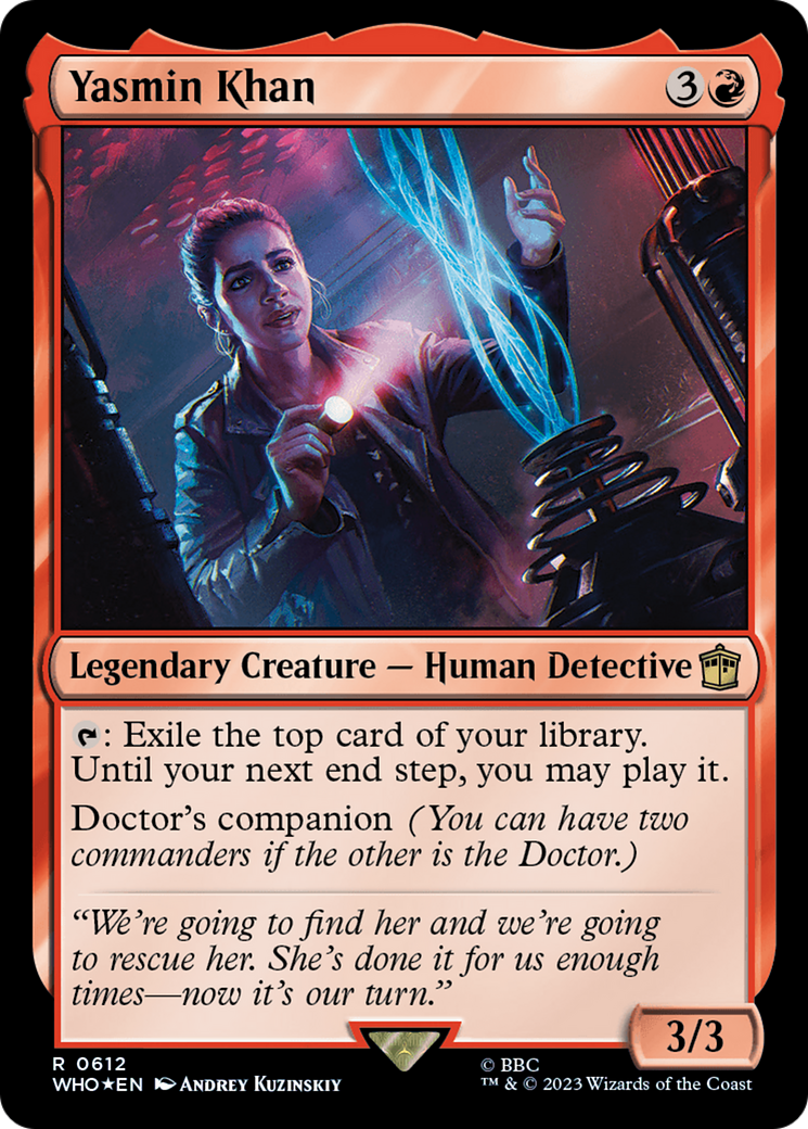 Yasmin Khan (Surge Foil) (WHO-612) - Doctor Who Foil-1