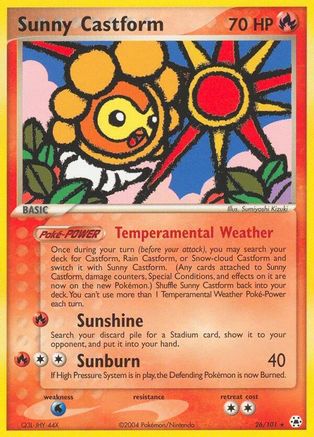 Sunny Castform (26/101) [EX: Hidden Legends]-1