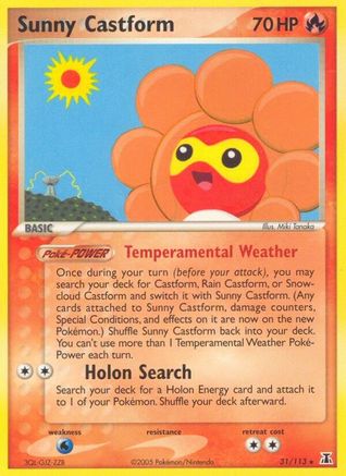 Sunny Castform (31/113) [EX: Delta Species]-1