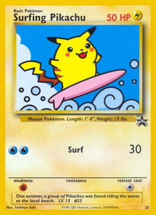 Surfing Pikachu (28) [Wizards of the Coast: Black Star Promos]-1