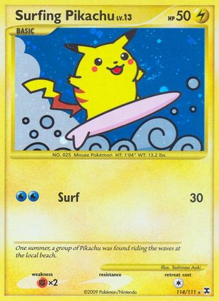 Surfing Pikachu (114/111) [Platinum: Rising Rivals]-1