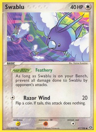 Swablu (67/106) (Stamped) [EX: Emerald]-1
