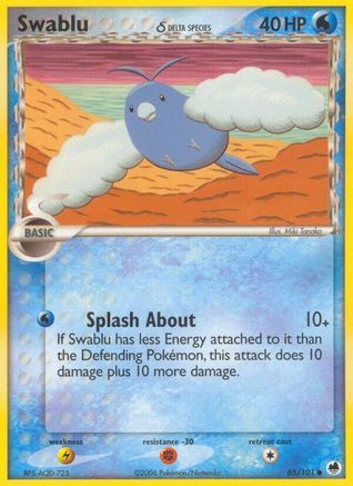 Swablu (65/101) (Delta Species) [EX: Dragon Frontiers]-1