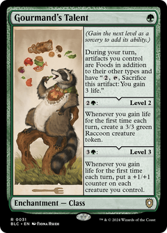 Gourmand's Talent [Bloomburrow Commander]-1