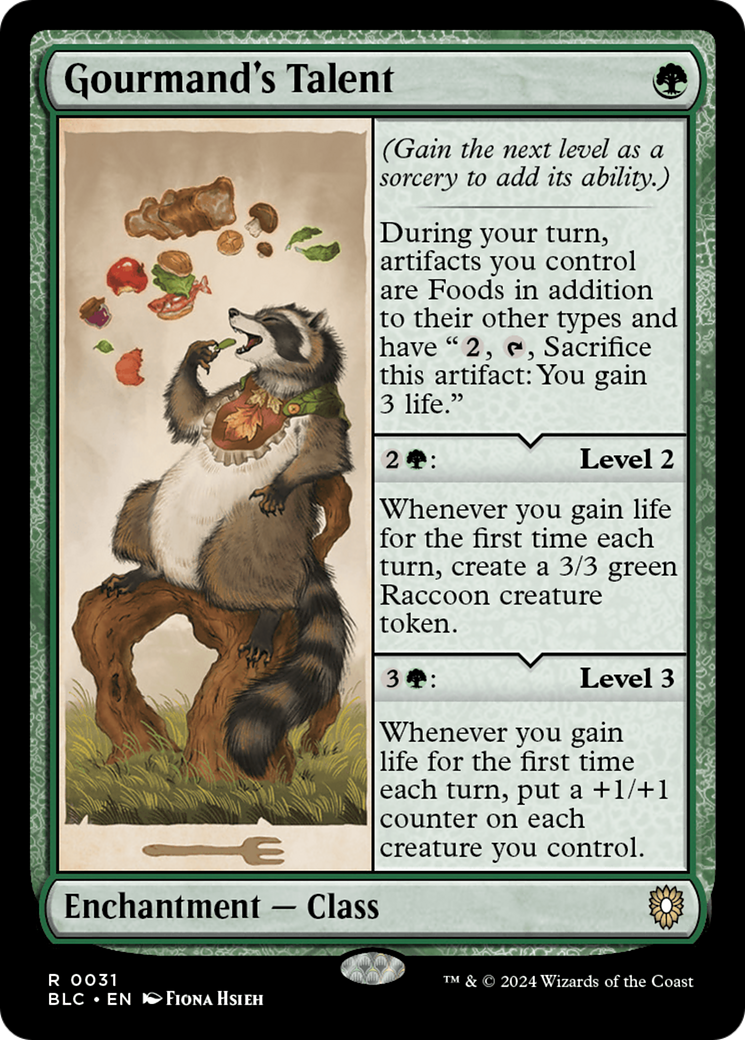 Gourmand's Talent [Bloomburrow Commander]-1