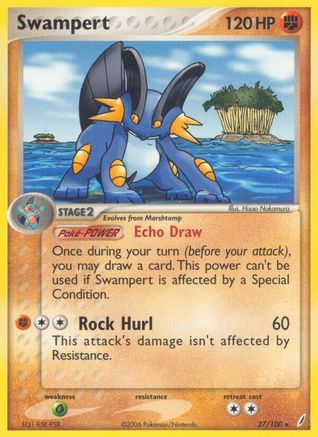 Swampert (27/100) (Stamped) [EX: Crystal Guardians]-1