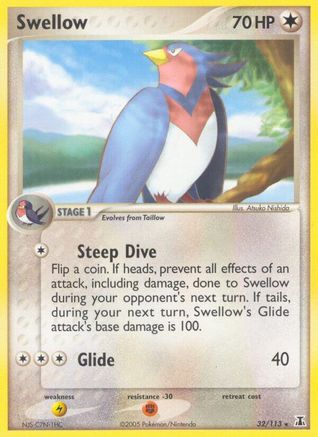 Swellow (32/113) [EX: Delta Species]-1