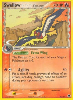 Swellow (40/101) (Delta Species) (Stamped) [EX: Dragon Frontiers]-1