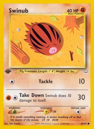 Swinub (57/64) [Neo Revelation 1st Edition]-1