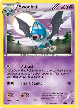 Swoobat (51/114) [Black & White: Base Set]-1