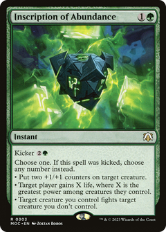 Inscription of Abundance [March of the Machine Commander]-1