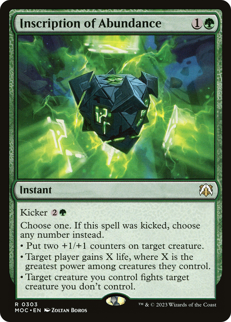 Inscription of Abundance [March of the Machine Commander]-1