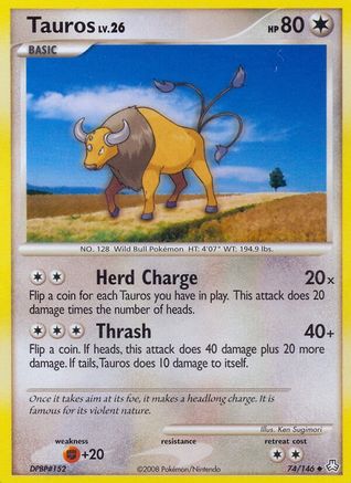 Tauros (74/146) [Diamond & Pearl: Legends Awakened]-1