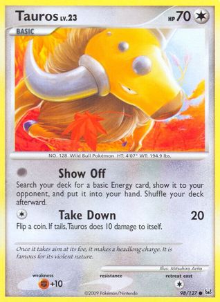 Tauros (98/127) [Platinum: Base Set]-1