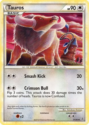 Tauros (41/95) [HeartGold & SoulSilver: Unleashed]-1