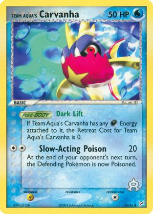 Team Aqua's Carvanha (25/95) [EX: Team Magma vs Team Aqua]-1