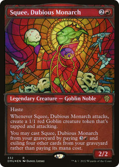 Squee, Dubious Monarch (Showcase Textured) [Dominaria United]-1