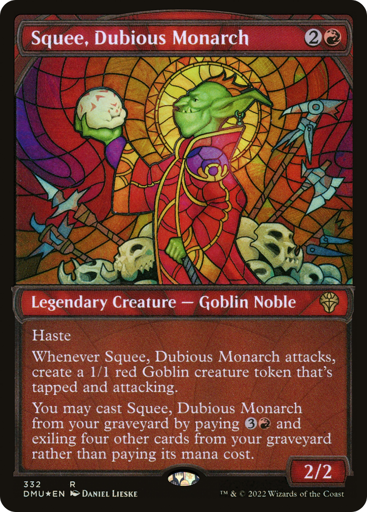 Squee, Dubious Monarch (Showcase Textured) [Dominaria United]-1