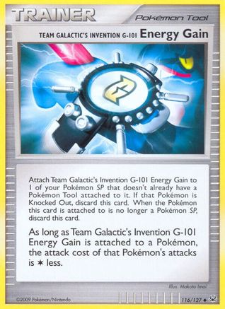 Team Galactic's Invention G-101 Energy Gain (116/127) [Platinum: Base Set]-1
