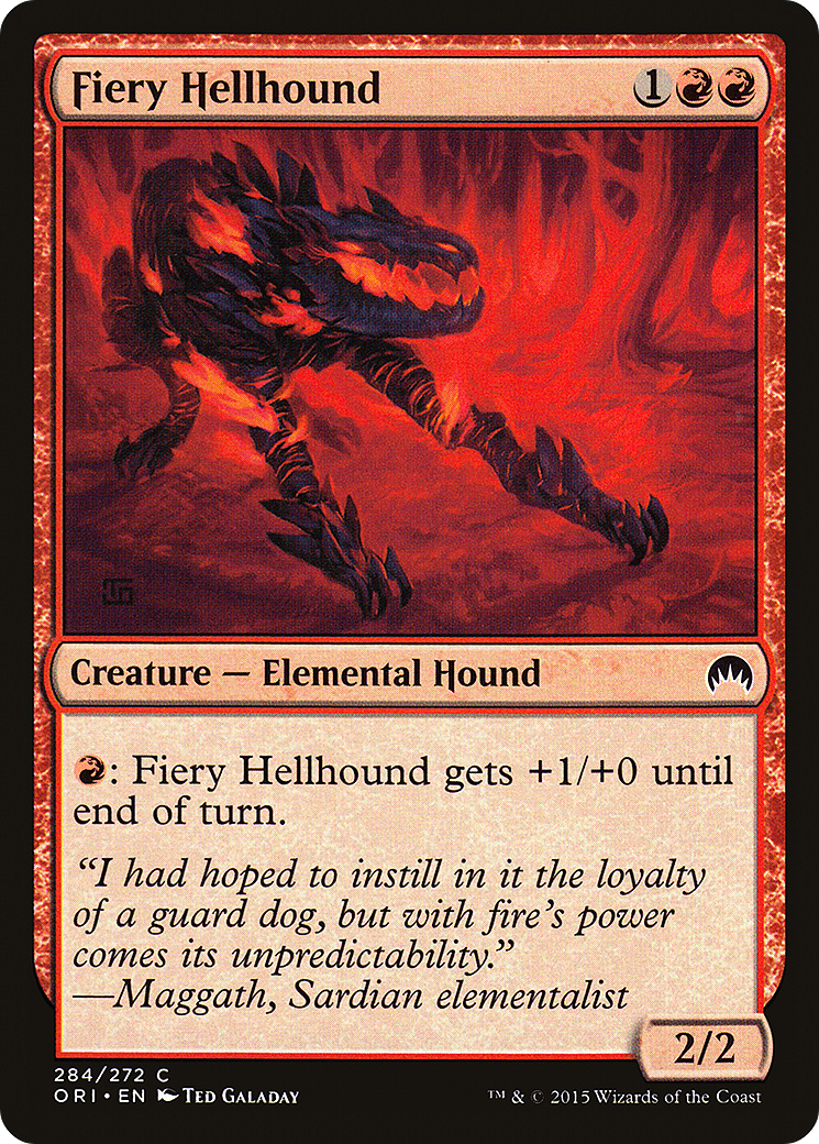 Fiery Hellhound [Magic Origins]-1