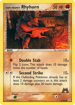 Team Magma's Rhyhorn (67/95) [EX: Team Magma vs Team Aqua]-1
