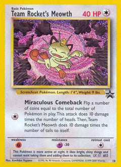 Team Rocket's Meowth (18) [Wizards of the Coast: Black Star Promos]-1