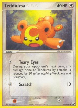Teddiursa (77/115) [EX: Unseen Forces]-1
