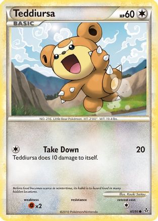 Teddiursa (65/95) [HeartGold & SoulSilver: Unleashed]-1