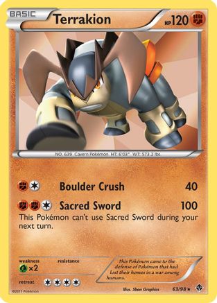 Terrakion (63/98) [Black & White: Emerging Powers]-1