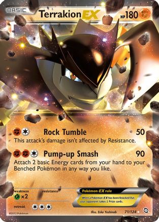 Terrakion EX (71/124) [Black & White: Dragons Exalted]-1