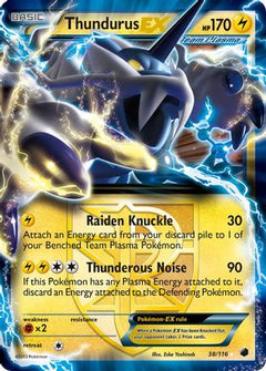 Thundurus EX (38/116) [Black & White: Plasma Freeze]-1
