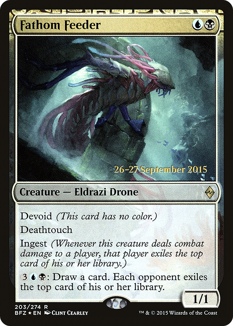 Fathom Feeder [Battle for Zendikar Prerelease Promos]-1