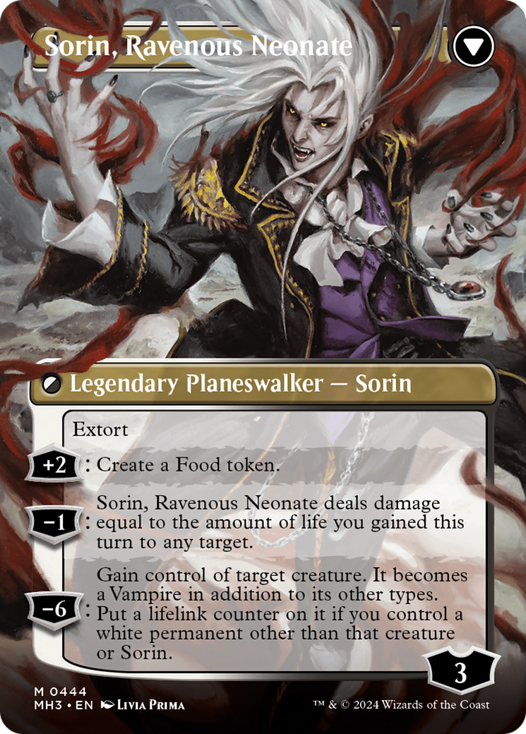 Sorin of House Markov // Sorin, Ravenous Neonate (Borderless) [Modern Horizons 3]-2