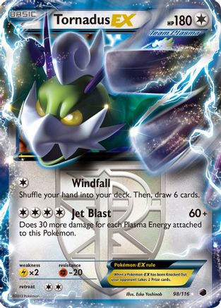 Tornadus EX (98/116) [Black & White: Plasma Freeze]-1
