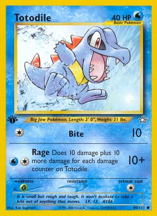 Totodile (80/111) [Neo Genesis Unlimited]-1